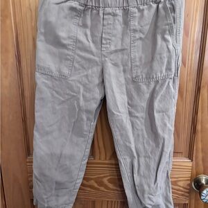 Banana Republic Cropped Pants in Light Gray
